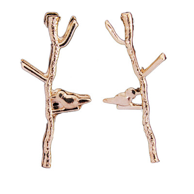 New Arrival Creative Silver Gold Plated Cute Small Bird Branch Earring Fashion Stud Earrings
New Arrival Creative Silver Gold Plated Cute Small Bird Branch Earring Fashion Stud Earrings