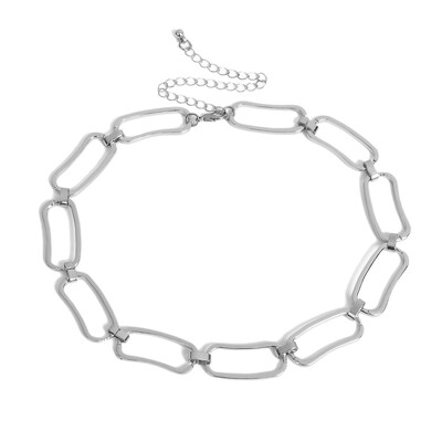 Women Metal Chain Choker Necklace Mechanical Steampunk Transparent Clear Square Choker Collar
Women Metal Chain Choker Necklace Mechanical Steampunk Transparent Clear Square Choker Collar