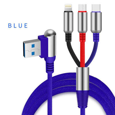 Universal 3-in-1 1m USB To Micro USB Lightning Type-C 24A Fast Charging Cable Bullet Data Cord For IPhone Android Phones-1m
Universal 3-in-1 1m USB To Micro USB Lightning Type-C 24A Fast Charging Cable Bullet Data Cord For IPhone Android Phones-1m