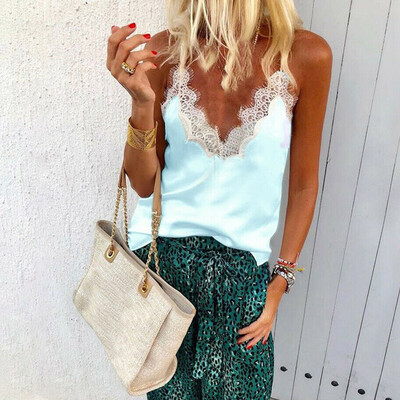 Women Sexy Satin Silk V Neck Lace Vest Camisole Tank Vest Blouse Cami Crop Tops
Women Sexy Satin Silk V Neck Lace Vest Camisole Tank Vest Blouse Cami Crop Tops