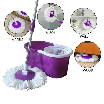 Microfiber Spin Floor Mop with Bucket 2 Heads Rotating 360° Easy Cleaning Mop Cleaning System
Microfiber Spin Floor Mop with Bucket 2 Heads Rotating 360° Easy Cleaning Mop Cleaning System