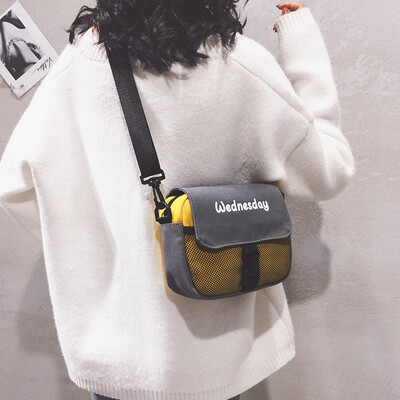 Ins net red small bag female 2019 new Korean version of the wild personality mesh yarn bag broadband canvas shoulder Messenger bag
Ins net red small bag female 2019 new Korean version of the wild personality mesh yarn bag broadband canvas shoulder Messenger bag