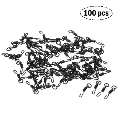 30PCS 50PCS 100PCS Fishing Swivels Snaps Steel Rolling Swivel Connector Fishhook Tackle Kit
30PCS 50PCS 100PCS Fishing Swivels Snaps Steel Rolling Swivel Connector Fishhook Tackle Kit