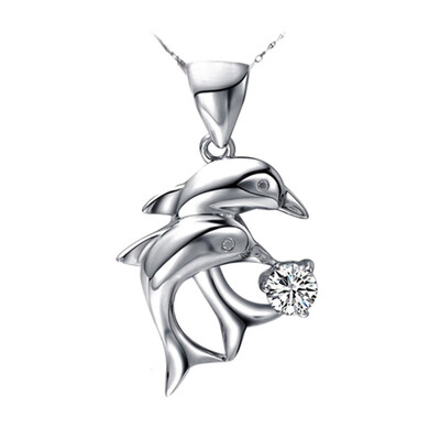 Double Dolphin Rhinestone Pendant Necklaces Two Styles Cute silver plated Jewelry Women
Double Dolphin Rhinestone Pendant Necklaces Two Styles Cute silver plated Jewelry Women