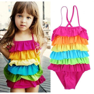 New Baby Girls Summer Beachwear Kids Rainbow One-piece Bikini Swimwear Bathing Swimsuit
New Baby Girls Summer Beachwear Kids Rainbow One-piece Bikini Swimwear Bathing Swimsuit