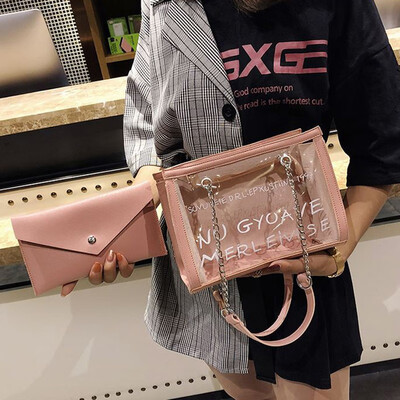 Korean Bags For Women 2019 New Girls Casual Version Transparent Letter Wild Crossbody Bag Single Shoulder Diagonal Composite
Korean Bags For Women 2019 New Girls Casual Version Transparent Letter Wild Crossbody Bag Single Shoulder Diagonal Composite