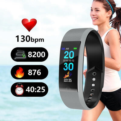 Color Screen Smart Bracelet Fitness Tracker Heart Rate Blood Pressure Monitoring Sport Wristband
Color Screen Smart Bracelet Fitness Tracker Heart Rate Blood Pressure Monitoring Sport Wristband