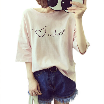 Women letter Print Short Sleeve T-shirt Female Casual Batwing Sleeved T Shirt Women Top Clothes Short Sleeve Tees
Women letter Print Short Sleeve T-shirt Female Casual Batwing Sleeved T Shirt Women Top Clothes Short Sleeve Tees