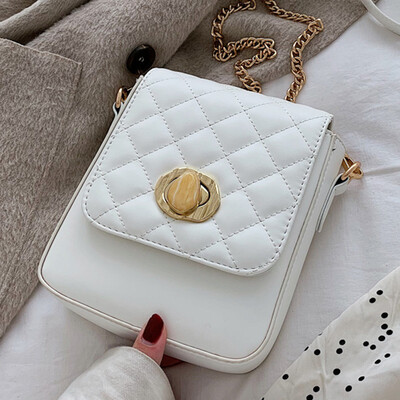 Fashion package women 2019 fall new casual oblique across the single - shoulder package Korean version of the simple Linger chain 
Fashion package women 2019 fall new casual oblique across the single - shoulder package Korean version of the simple Linger chain