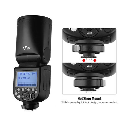 Godox V1C Professional Camera Flash Speedlite Speedlight Round Head Wireless 24G for Canon EOS Series 1500D 3000D 5D Mark lll 5D
Godox V1C Professional Camera Flash Speedlite Speedlight Round Head Wireless 24G for Canon EOS Series 1500D 3000D 5D Mark lll 5D
