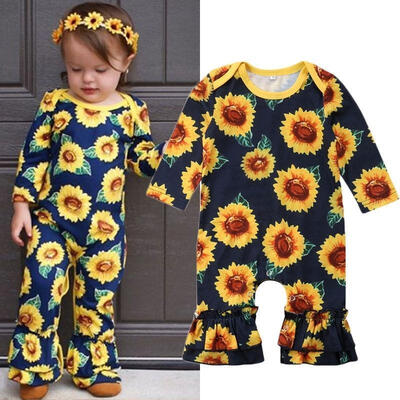 Newborn Infant Baby Girl Long Sleeve Sunflower Print Romper Jumpsuit One Piece Clothes Outfit
Newborn Infant Baby Girl Long Sleeve Sunflower Print Romper Jumpsuit One Piece Clothes Outfit
