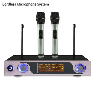 Elegant KTV Special High Definition Sound Microphone System For Interview Special Dual Cordless
Elegant KTV Special High Definition Sound Microphone System For Interview Special Dual Cordless