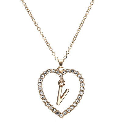 New Fashion Crystal Initial Personalized Letter Heart Pendent Name Necklace for Women Charm Gold Color Chain Choker Jewelry Gift
New Fashion Crystal Initial Personalized Letter Heart Pendent Name Necklace for Women Charm Gold Color Chain Choker Jewelry Gift