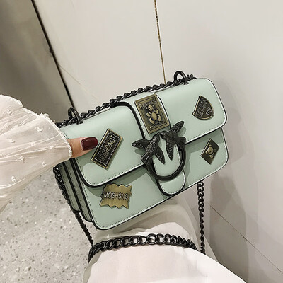 Qiao Bani 2019 new South Korea ins fashion heavy industry badge chain swallow bag shoulder diagonal trend handbags
Qiao Bani 2019 new South Korea ins fashion heavy industry badge chain swallow bag shoulder diagonal trend handbags