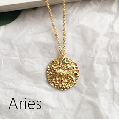 French Star Zodiac 12 Constellation Coin Necklaces & Pendants Choker embossed dream new retro sweater chain random stone color
French Star Zodiac 12 Constellation Coin Necklaces & Pendants Choker embossed dream new retro sweater chain random stone color