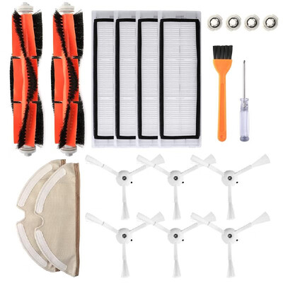 Robotic Vacuum Cleaner Filters Side Brushes Main Brush Kit 20pcs Replacement Accessories for XIAOMI Roborock S55 S50 S51 Robot Vac
Robotic Vacuum Cleaner Filters Side Brushes Main Brush Kit 20pcs Replacement Accessories for XIAOMI Roborock S55 S50 S51 Robot Vac