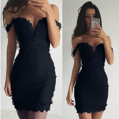 Womens Black Bodycon Strappy V Neck Floral Lace Evening Party Ladies Short Dress
Womens Black Bodycon Strappy V Neck Floral Lace Evening Party Ladies Short Dress