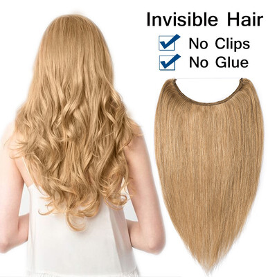 16182022 Inches One Piece Straight Remy Human Hair Miracle Secret Invisible Wire Hair Extensions - No Clip No Glue
16182022 Inches One Piece Straight Remy Human Hair Miracle Secret Invisible Wire Hair Extensions - No Clip No Glue