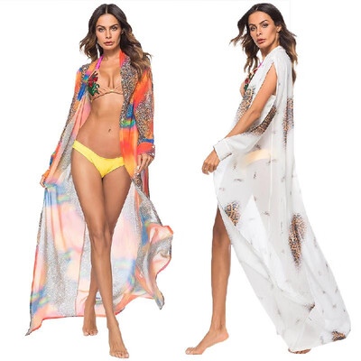 Fashion Women Leopard Print Chiffon Cardigan Bikini Cover Up Long Sleeve Beach Boho Outwear Maxi Coverups
Fashion Women Leopard Print Chiffon Cardigan Bikini Cover Up Long Sleeve Beach Boho Outwear Maxi Coverups