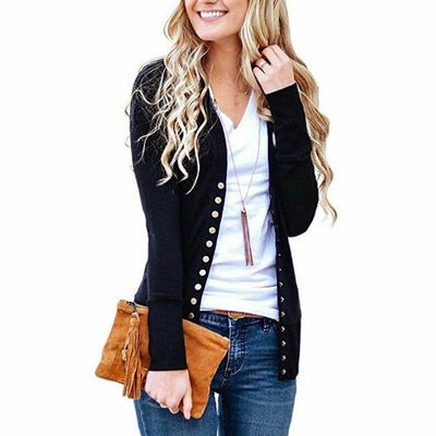 Womens Long Sleeve Casual Knitted Sweater Jumper Cardigan Knitwear Outwear Tops
Womens Long Sleeve Casual Knitted Sweater Jumper Cardigan Knitwear Outwear Tops