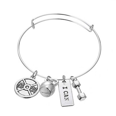 1 Pc Couple Bracelet Dumbbell Barbell Bracelet Belief Power Sport Belief Fitness Bracelet
1 Pc Couple Bracelet Dumbbell Barbell Bracelet Belief Power Sport Belief Fitness Bracelet