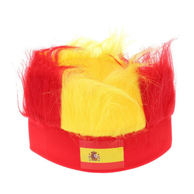 Soccer Game World Cup Spain Fans Caps Hats with Wig Ployester Football Headband Headwear Hair Piece
Soccer Game World Cup Spain Fans Caps Hats with Wig Ployester Football Headband Headwear Hair Piece