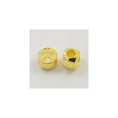 Zinc Alloy European Beads Peace Sign Golden Color Size about 95mm in diameter 6mm thick hole 45mm
Zinc Alloy European Beads Peace Sign Golden Color Size about 95mm in diameter 6mm thick hole 45mm