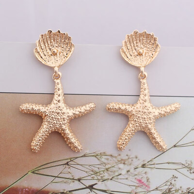 Boho Styles Shell Conch Leaf Starfish Drop Earrings for Women Gold Color Geometric Metal Statement Brincos Fashion Party Jewelry
Boho Styles Shell Conch Leaf Starfish Drop Earrings for Women Gold Color Geometric Metal Statement Brincos Fashion Party Jewelry