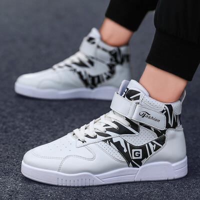 Mens shoes casual high-top canvas board shoes Korean version of autumn white teenager trendy shoes
Mens shoes casual high-top canvas board shoes Korean version of autumn white teenager trendy shoes