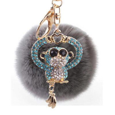 Hair Ball Keychain Creative Diamond Love Heart Monkey Rex Rabbit Hair Ball Female Bag Pendant Pendant
Hair Ball Keychain Creative Diamond Love Heart Monkey Rex Rabbit Hair Ball Female Bag Pendant Pendant