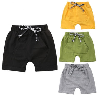 Fashion Newborn Baby Boy Girl Kids Gym Casual Sport Jogger Pants Shorts