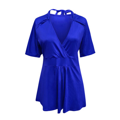 Nomeni Womens Summer Short Sleeve Solid Blouse Deep V Neck Casual Tee Shirts Tops
Nomeni Womens Summer Short Sleeve Solid Blouse Deep V Neck Casual Tee Shirts Tops