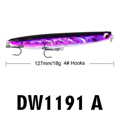 VISSEN 1pcs 127cm 18g Swinging Trolling Artificial Fishing Lure Lifelike Plastic Hard Bait Crankbait Fish Lures Fishing Tackle
VISSEN 1pcs 127cm 18g Swinging Trolling Artificial Fishing Lure Lifelike Plastic Hard Bait Crankbait Fish Lures Fishing Tackle