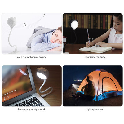 BT Music Lamp Warm&White Light Lamp USB Eye-caring Booklight Wireless Music Loudspeaker for Study Camp Laptop Use Green
BT Music Lamp Warm&White Light Lamp USB Eye-caring Booklight Wireless Music Loudspeaker for Study Camp Laptop Use Green