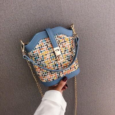Tailored Fashion Women Retro Leather Wool Bucket Bag Crossbody Bag Chain Shoulder Bags
Tailored Fashion Women Retro Leather Wool Bucket Bag Crossbody Bag Chain Shoulder Bags