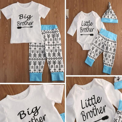 Family Brother Matching Clothes Baby Boy Clothes Cotton T-shirt Tops Long Leggings Pants Hats Outfits Set
Family Brother Matching Clothes Baby Boy Clothes Cotton T-shirt Tops Long Leggings Pants Hats Outfits Set
