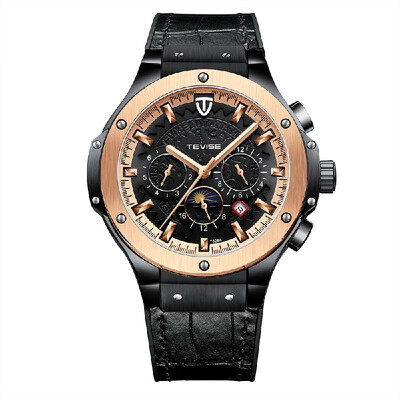 TEVISE T828A Business Men Automatic Mechanical Watch Week Month Calendar Display Moon Phase Fashion Casual Timer Leather Strap 3AT
TEVISE T828A Business Men Automatic Mechanical Watch Week Month Calendar Display Moon Phase Fashion Casual Timer Leather Strap 3AT