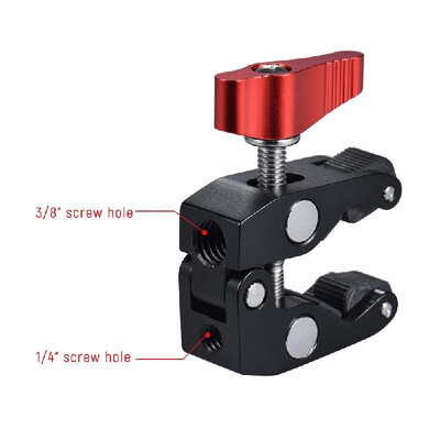 Andoer Crab Pliers Clip Super Clamp with 14" & 38" Screw Hole for DSLR Rig LCD Monitor Studio Light Camera Magic Arm Photo Studi
Andoer Crab Pliers Clip Super Clamp with 14" & 38" Screw Hole for DSLR Rig LCD Monitor Studio Light Camera Magic Arm Photo Studi