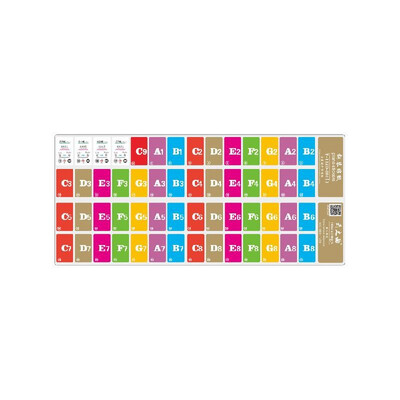 Piano Keyboard Music Note Stickers Colorful Removable for 37 49 61 88 Key Keyboards for Kids Beginners Piano Practice
Piano Keyboard Music Note Stickers Colorful Removable for 37 49 61 88 Key Keyboards for Kids Beginners Piano Practice