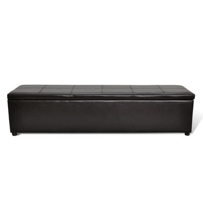 Brown Storage Bench Large Size