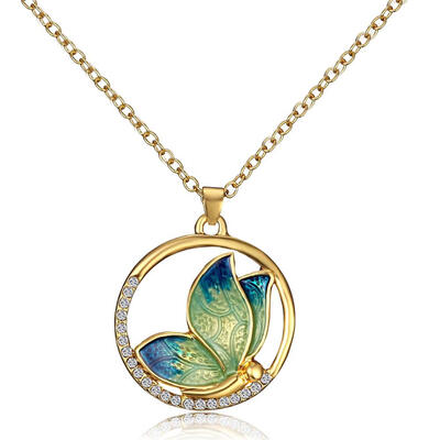 Fashion butterfly Rhinestone Round Pendant Necklaces for women men Gifts Accessory Jewelry gold link chain
Fashion butterfly Rhinestone Round Pendant Necklaces for women men Gifts Accessory Jewelry gold link chain