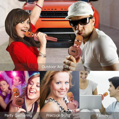 Laiannwell Wireless BT Karaoke Microphone USB Home KTV Player Mic Speaker Record Music Microphone for Singing Recording Interview
Laiannwell Wireless BT Karaoke Microphone USB Home KTV Player Mic Speaker Record Music Microphone for Singing Recording Interview
