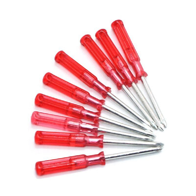 Mini Practical Screwdriver Red Handgrip Phillips Screwdriver Repair Tool