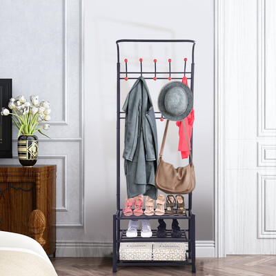 Siaonvr Metal Entryway Coat Shoe Rack 3-Tier Shoe Bench With Coat Hat Umbrella Rack
Siaonvr Metal Entryway Coat Shoe Rack 3-Tier Shoe Bench With Coat Hat Umbrella Rack
