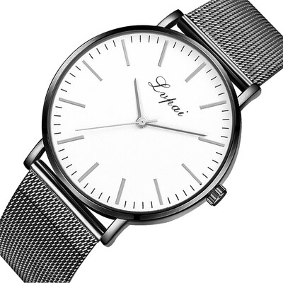 RM Luxury Temperament Lady Stainless Steel Mesh Belt Watch Analog Quartz Watch