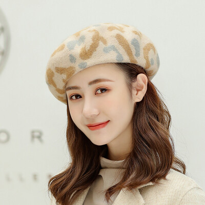 New Korean Camouflage Beret Retro Pumpkin Cap Literary&Artistic Wool Wool Thickening&Warming Hundred Female Caps
New Korean Camouflage Beret Retro Pumpkin Cap Literary&Artistic Wool Wool Thickening&Warming Hundred Female Caps