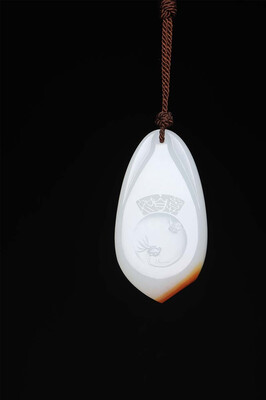 WANYANSHAOHUA Xinjiang Hetian seed material sheep fat white jade pendant 18329-16959
WANYANSHAOHUA Xinjiang Hetian seed material sheep fat white jade pendant 18329-16959