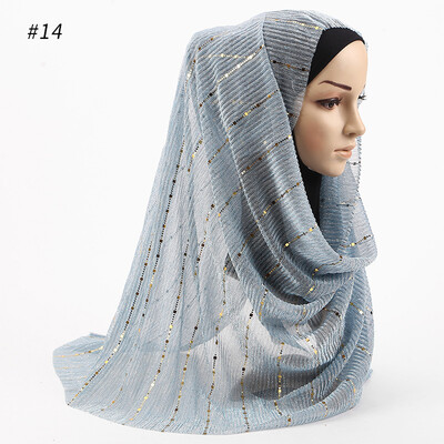 New Muslim scarf European&American style sequins cross-border headscarf Muslim hijab autumn shawl scarves