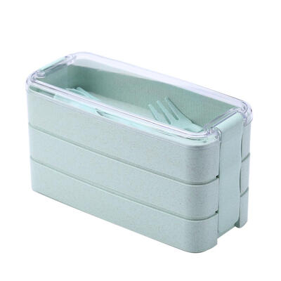 900ml 3 Layer Wheat Straw Bento Microwave Food Storage Container Lunchbox
900ml 3 Layer Wheat Straw Bento Microwave Food Storage Container Lunchbox