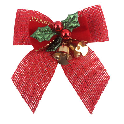 Siaonvr Christmas Bow With Iron Bells Christmas Wreath With Christmas Tree Decorations
